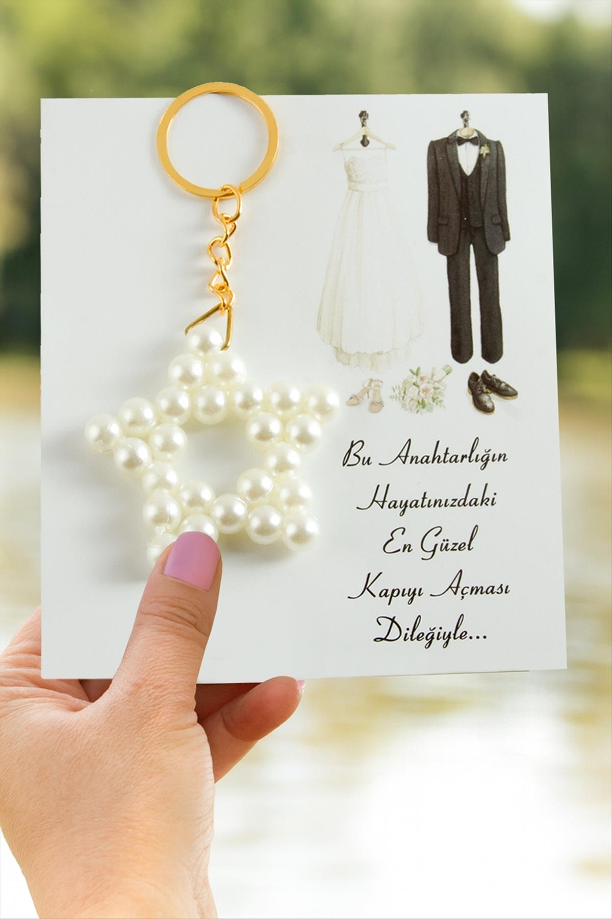 Yıldız İnci Anahtarlık