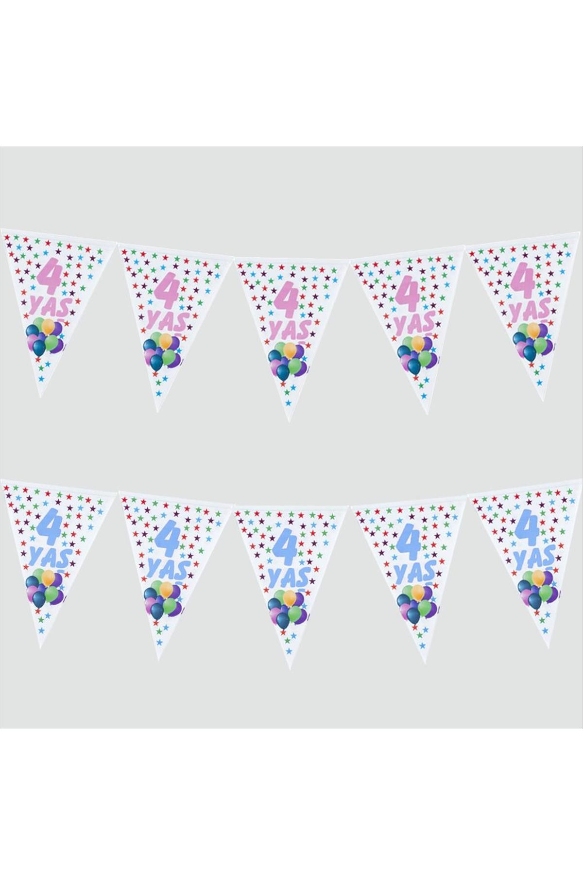 10’lu 4 Yaş Üçgen Flama