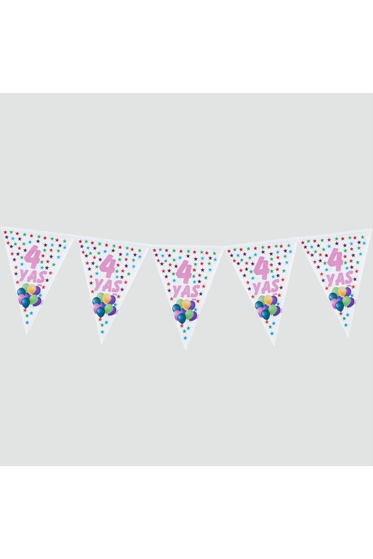 10’lu 4 Yaş Üçgen Flama