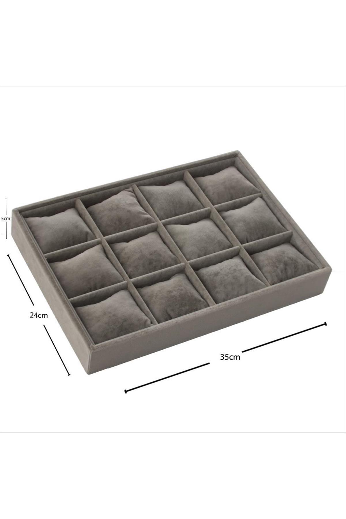 12'li Anfora Kumaş Yastıklı Tabla