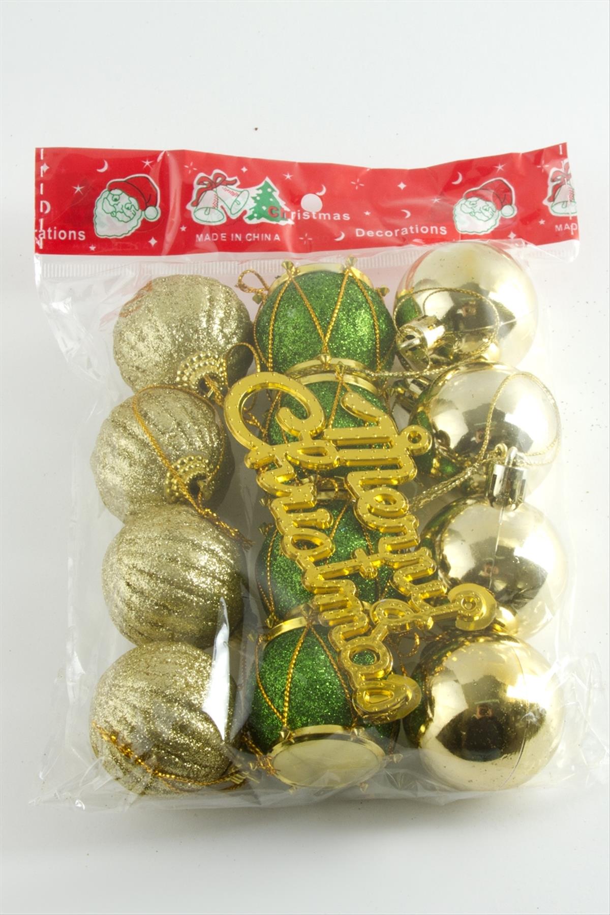 13 Adet Davul Top Küçük Yılbaşı Ağaç Süsü