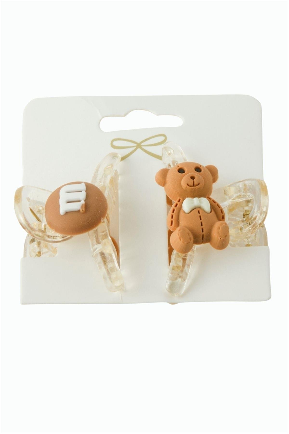 2 Adet Ayıcık Mandal Toka 4 cm