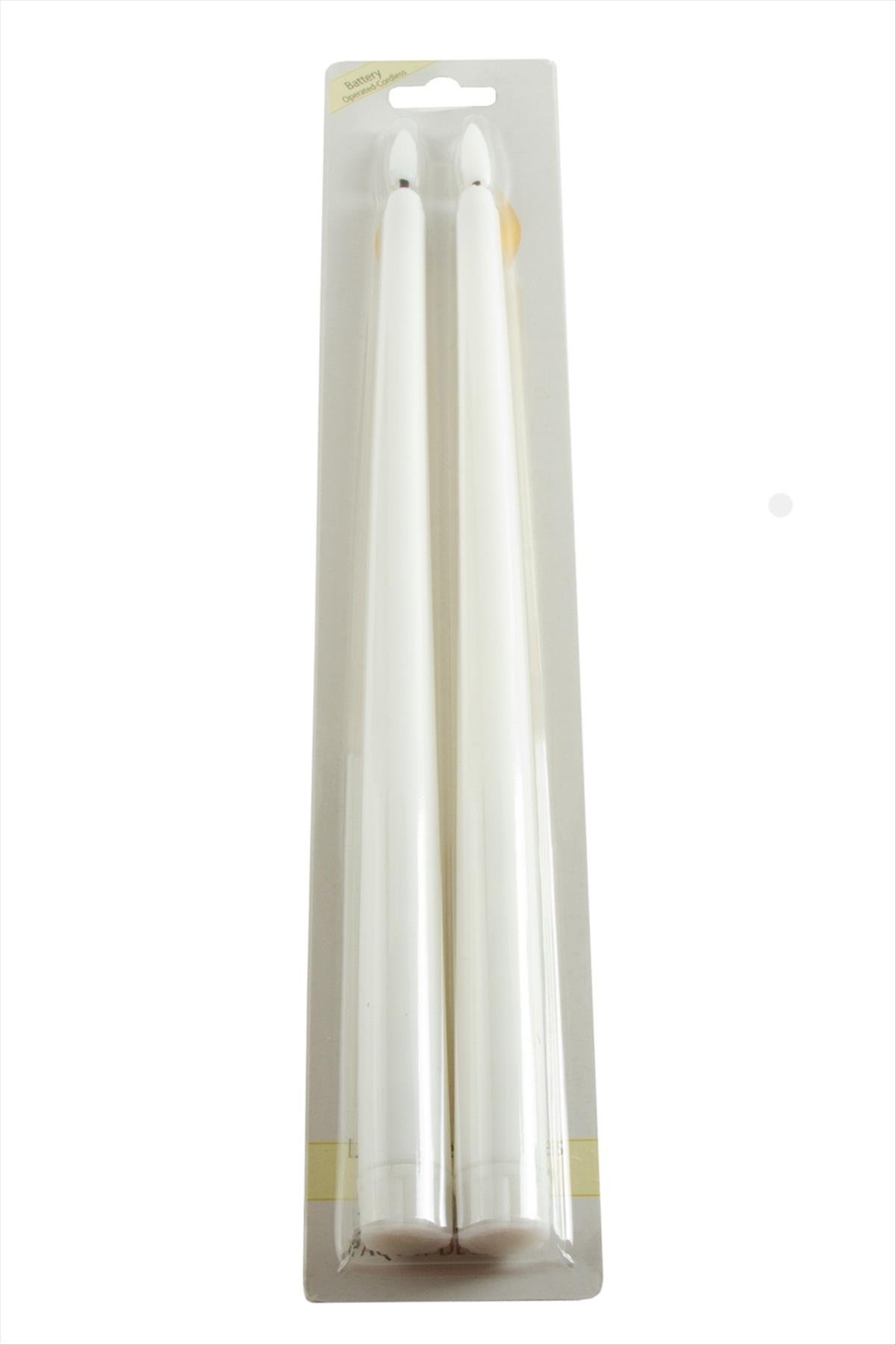 2 Adet Işıklı Şamdan Mum 34 cm