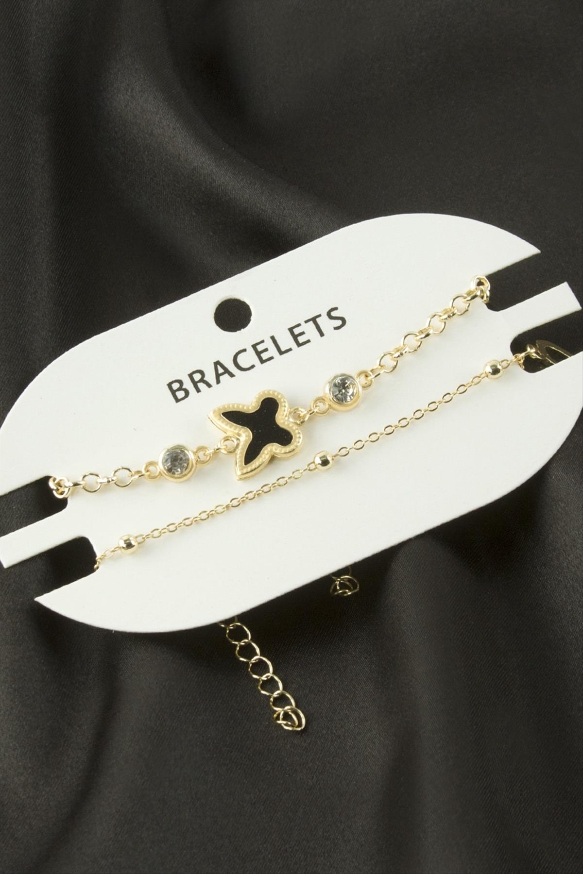 2 Adet Kelebek Trend Zincir Bileklik