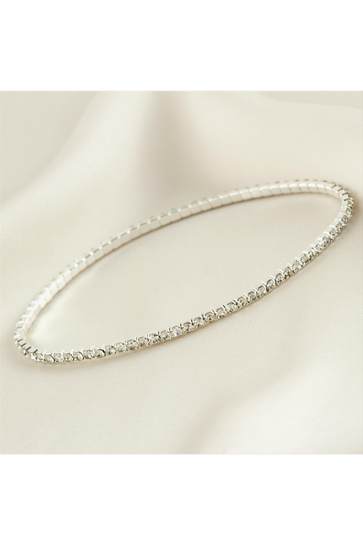 2 mm Minik Şerit Taşlı Suyolu Bileklik