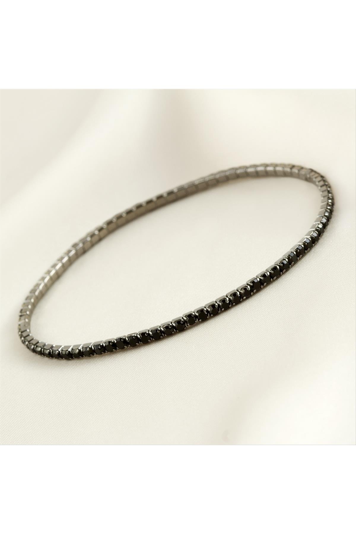 2 mm Minik Şerit Taşlı Suyolu Bileklik