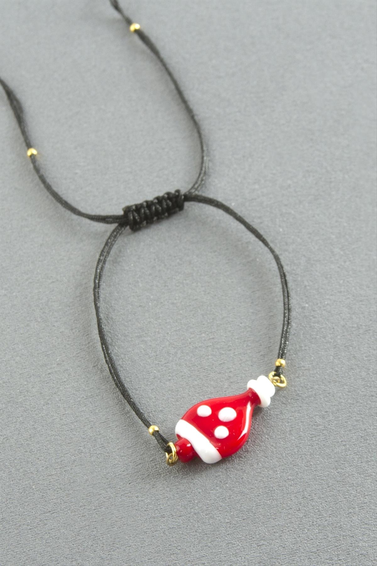 2026 Yılbaşı Cam İp Bilekliği