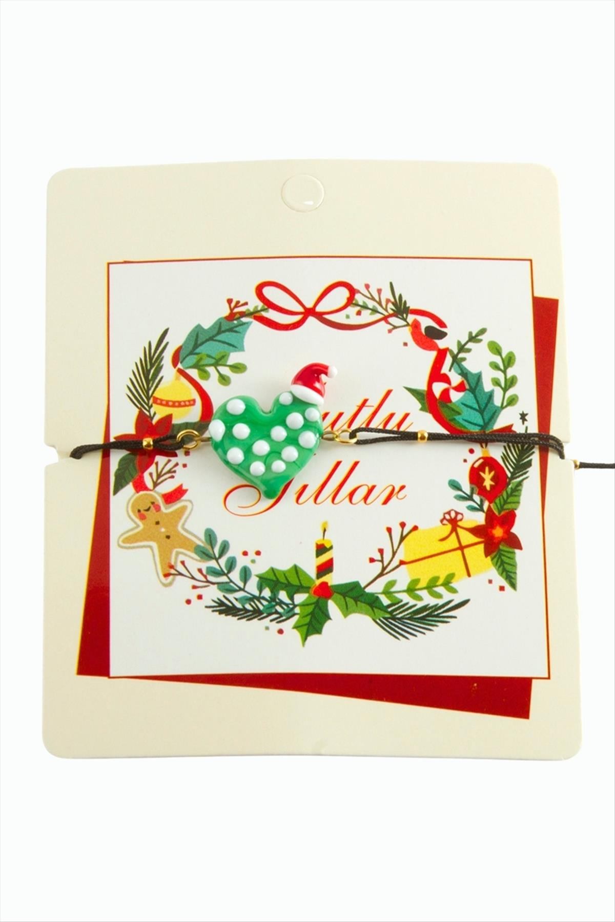 2026 Yılbaşı Cam İp Bilekliği