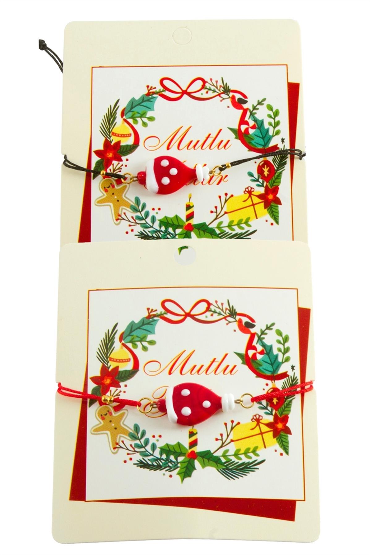 2026 Yılbaşı Cam İp Bilekliği