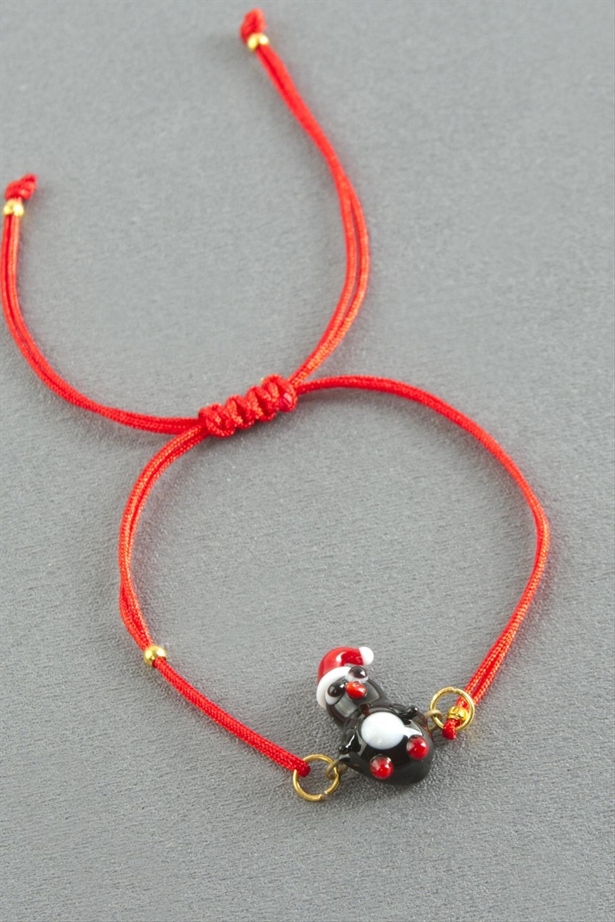 2026 Yılbaşı Cam İp Bilekliği