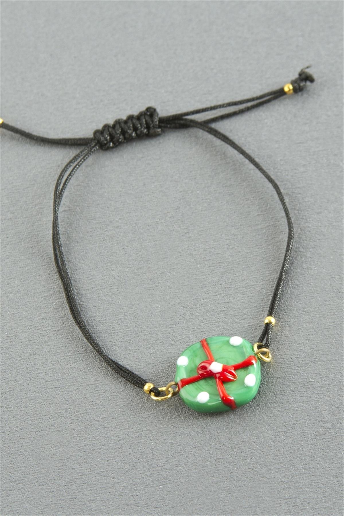 2026 Yılbaşı Cam İp Bilekliği