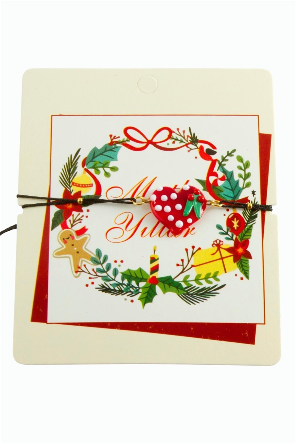 2026 Yılbaşı Cam İp Bilekliği