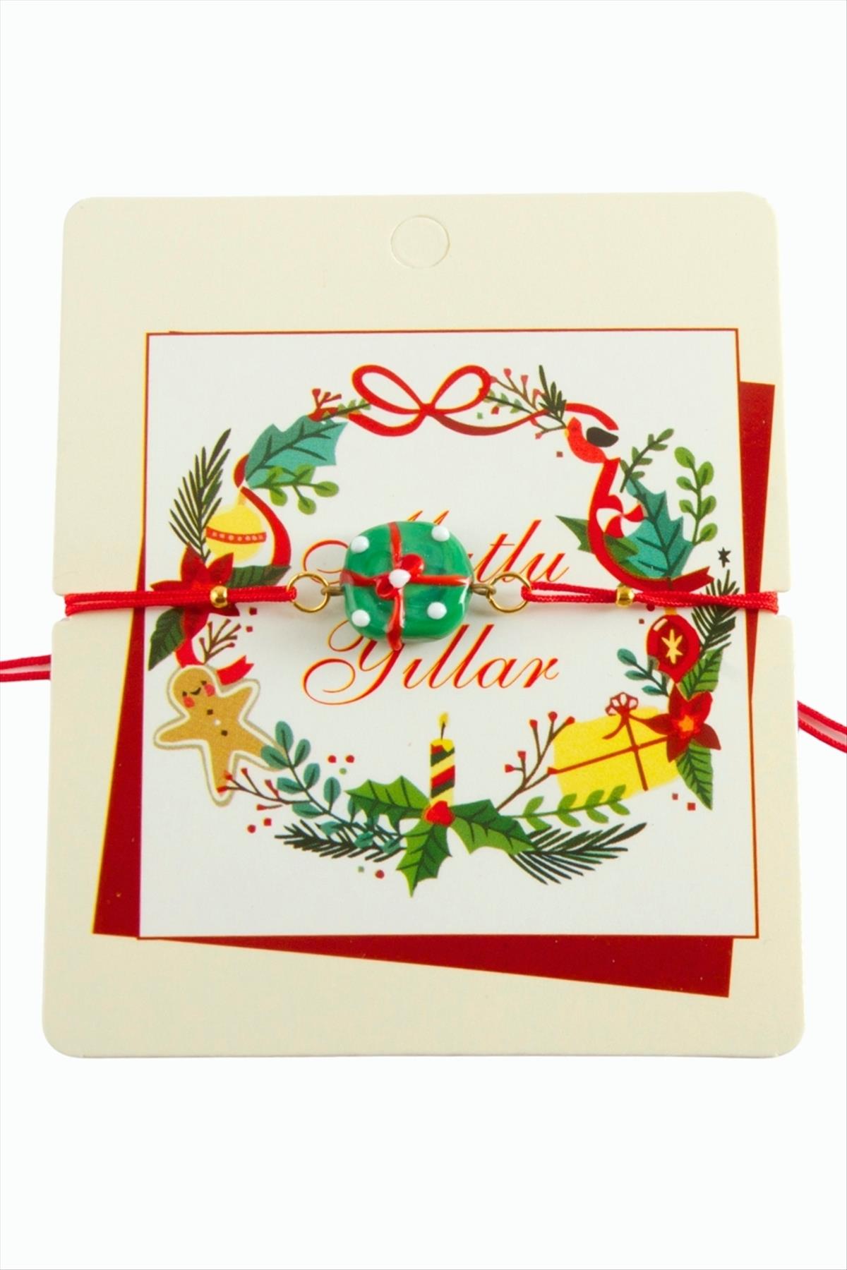 2026 Yılbaşı Cam İp Bilekliği