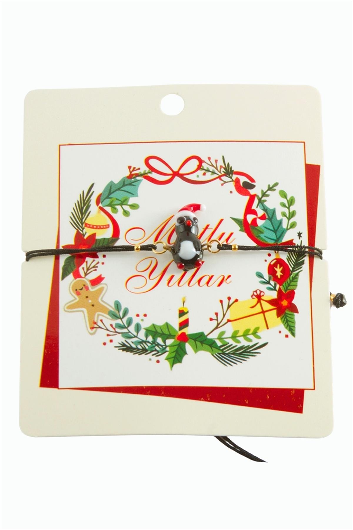 2026 Yılbaşı Cam İp Bilekliği