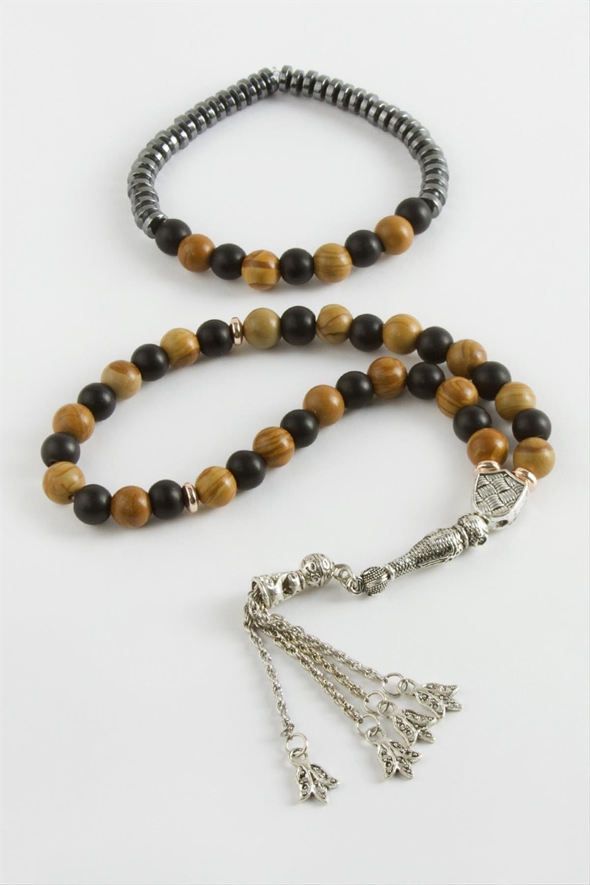 2'li Jasper Doğal Taş Bileklik Tesbih Set