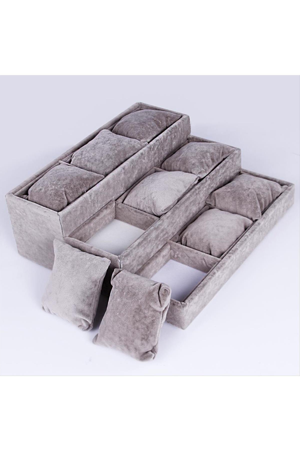 3 Basamaklı Anfora Kumaş Yastıklı Stand