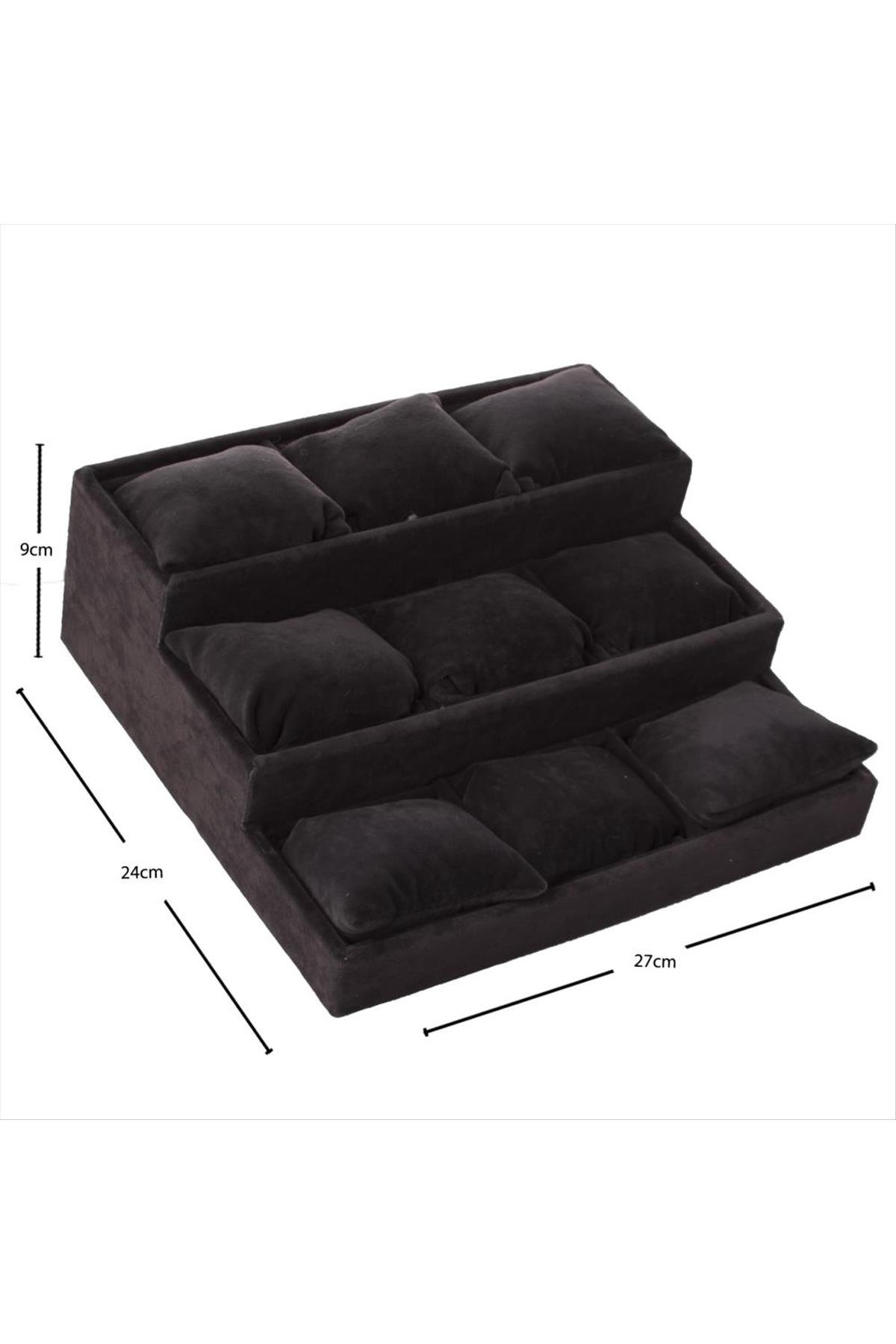 3 Basamaklı Anfora Kumaş Yastıklı Stand