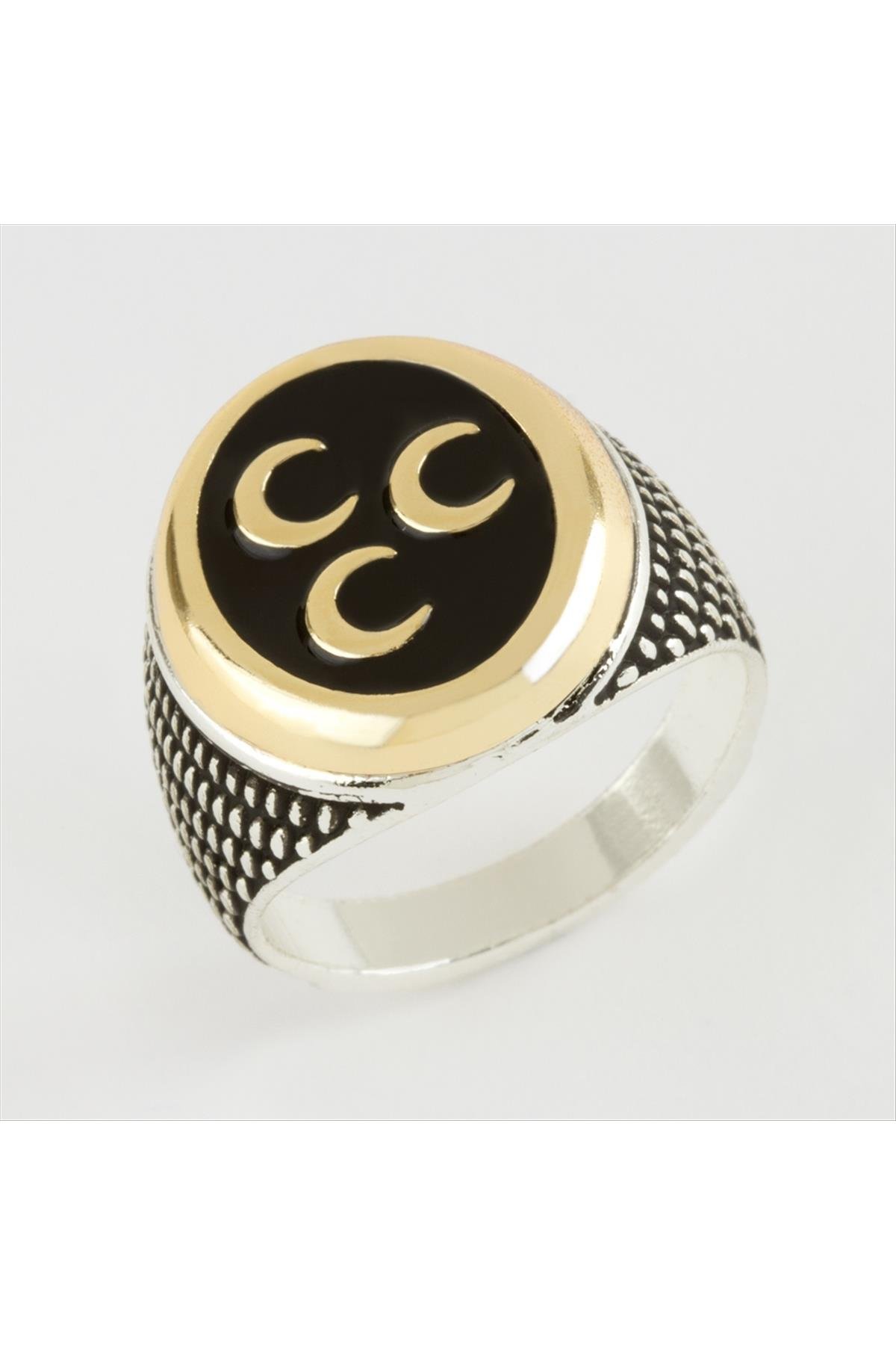 3 Hilal Metal Erkek Yüzük