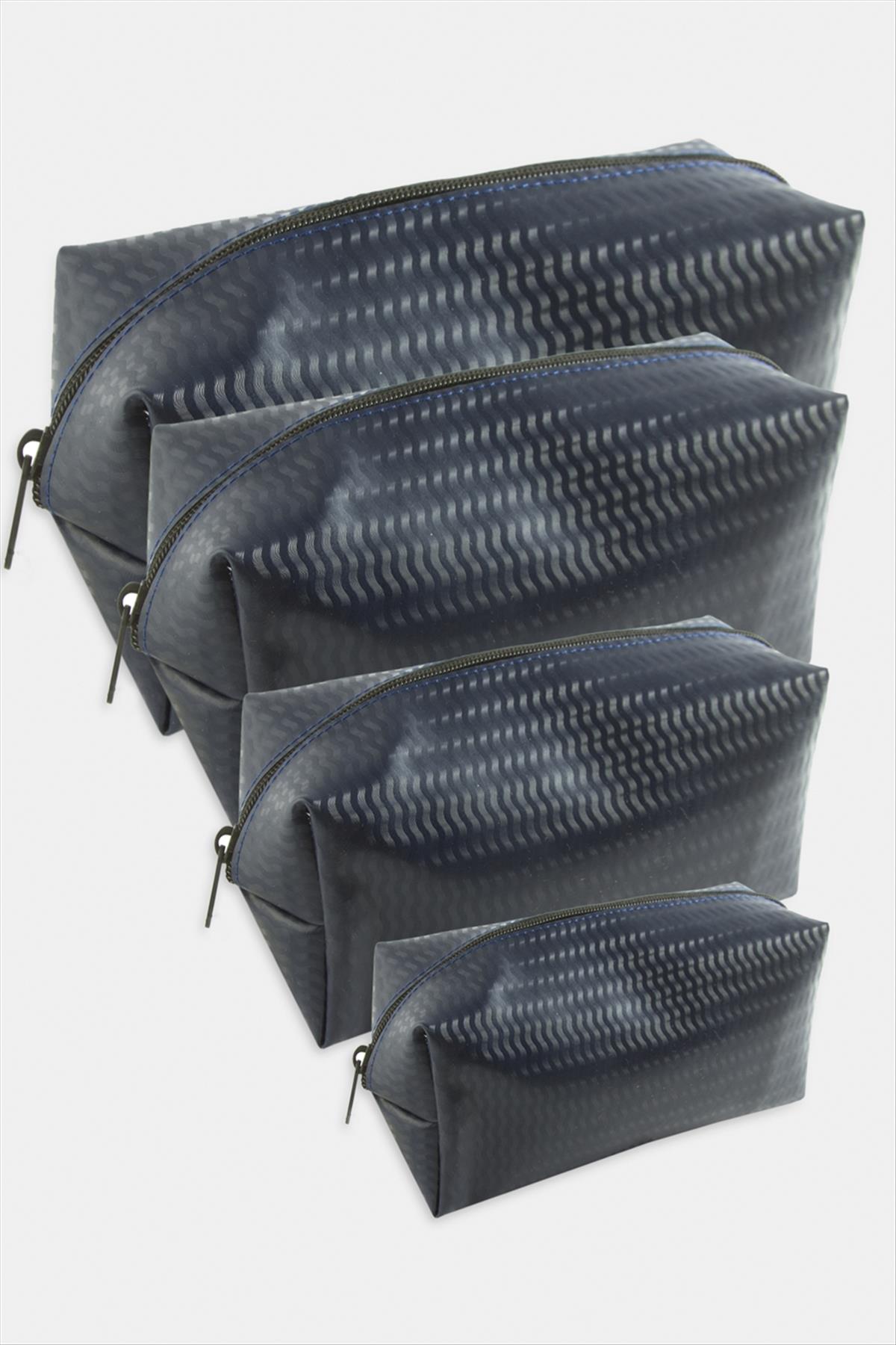 4 Adet El Tutmalı Makyaj Çantası