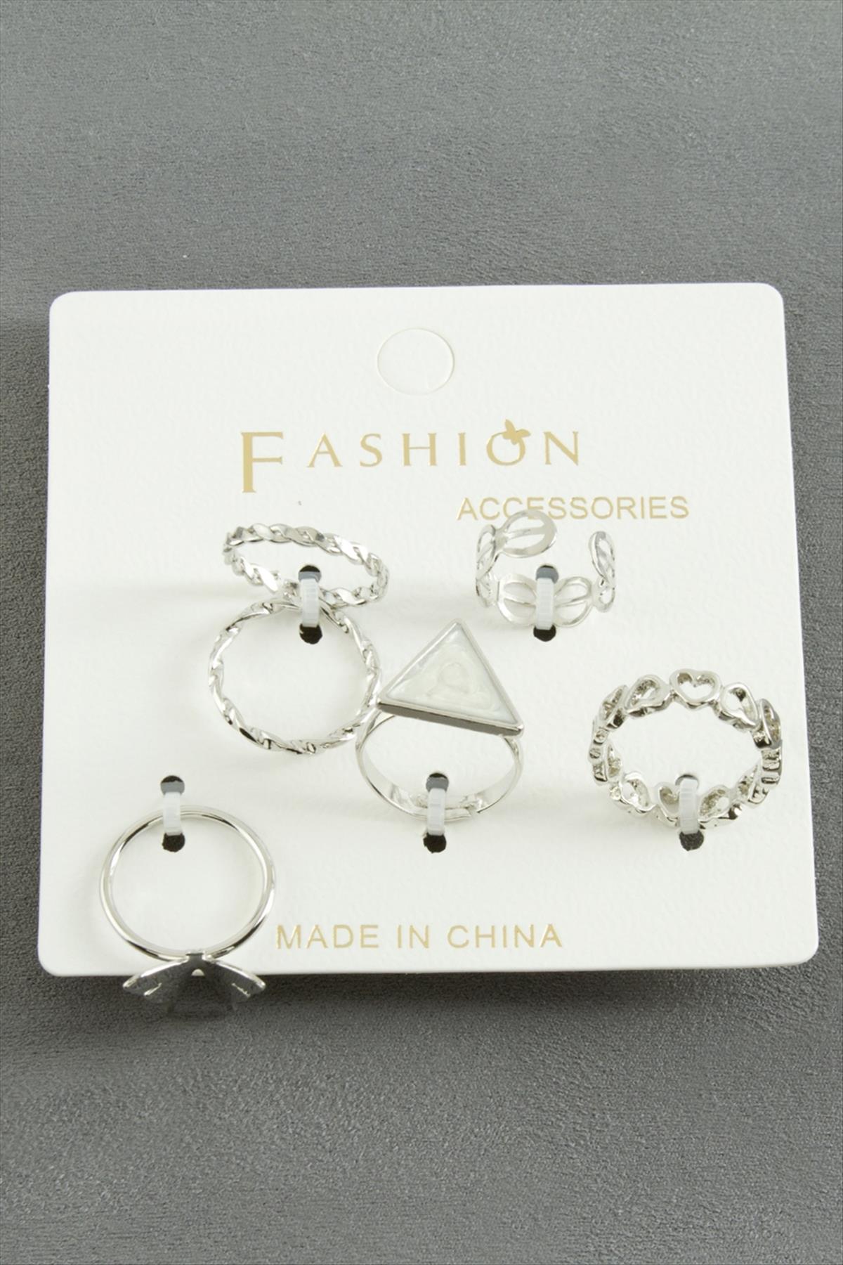 5 Adet Karışık Lüks Eklem Yüzük