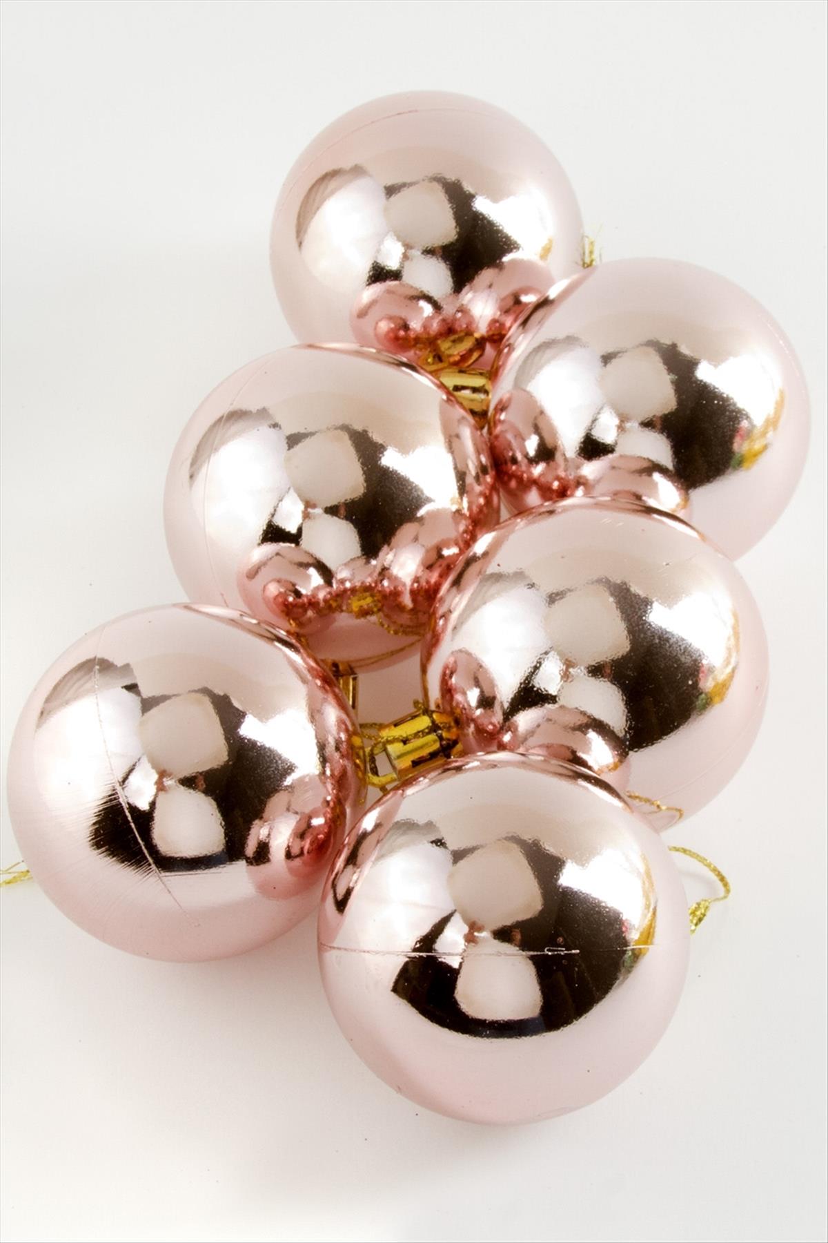 6 Adet Cici Top Yılbaşı Ağaç Süsü 6 cm