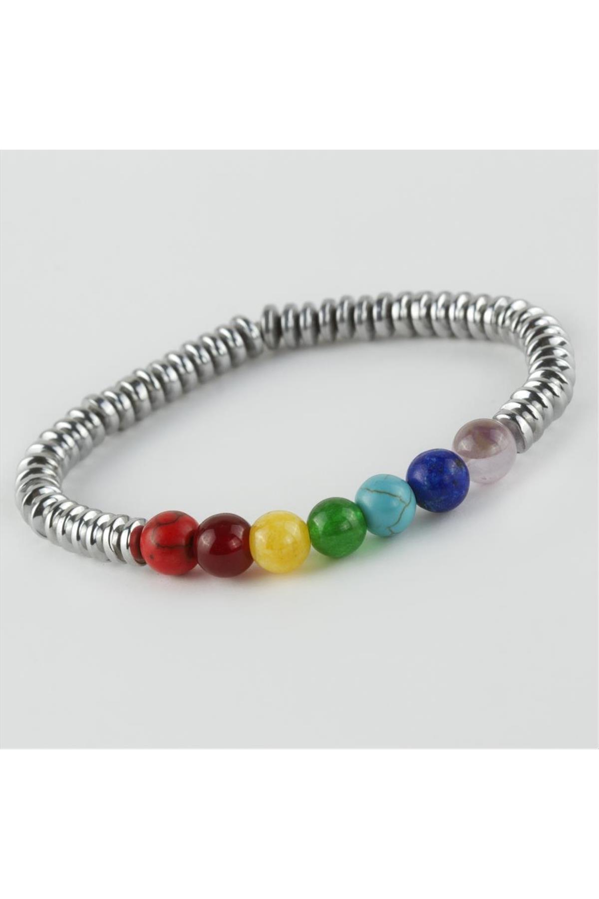 7'li Doğaltaş Çakra Bileklik