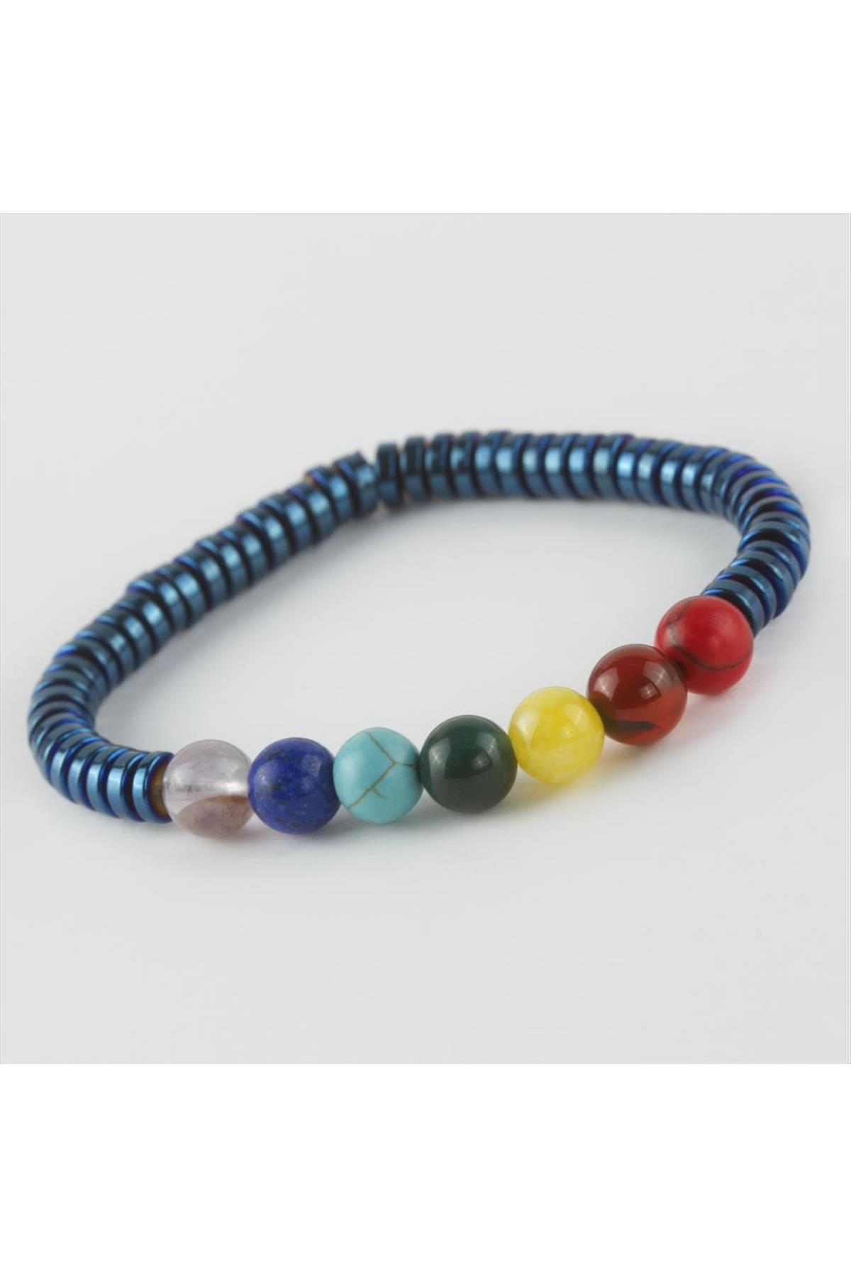 7'li Doğaltaş Çakra Bileklik