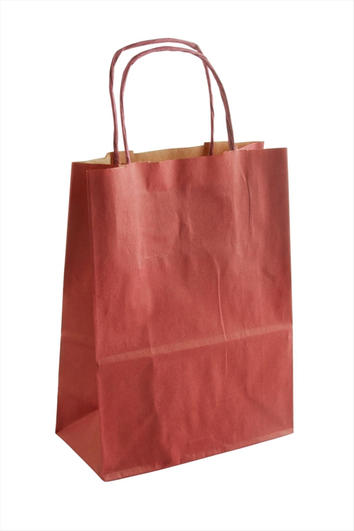 8*15*20 cm Kraft Büküm Saplı Kağıt Poşet 1 Adet