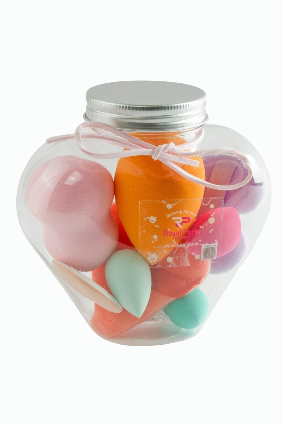 9 Adet Kalp Şişeli Makyaj Süngeri