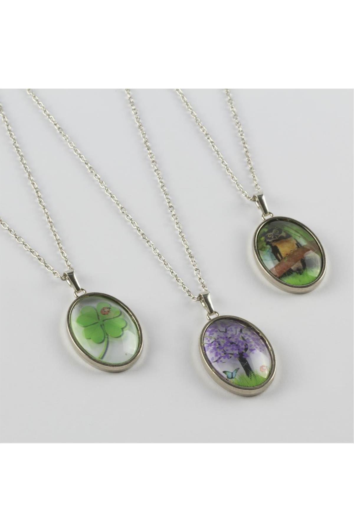 Ağaç Fanus Canlı Kolye