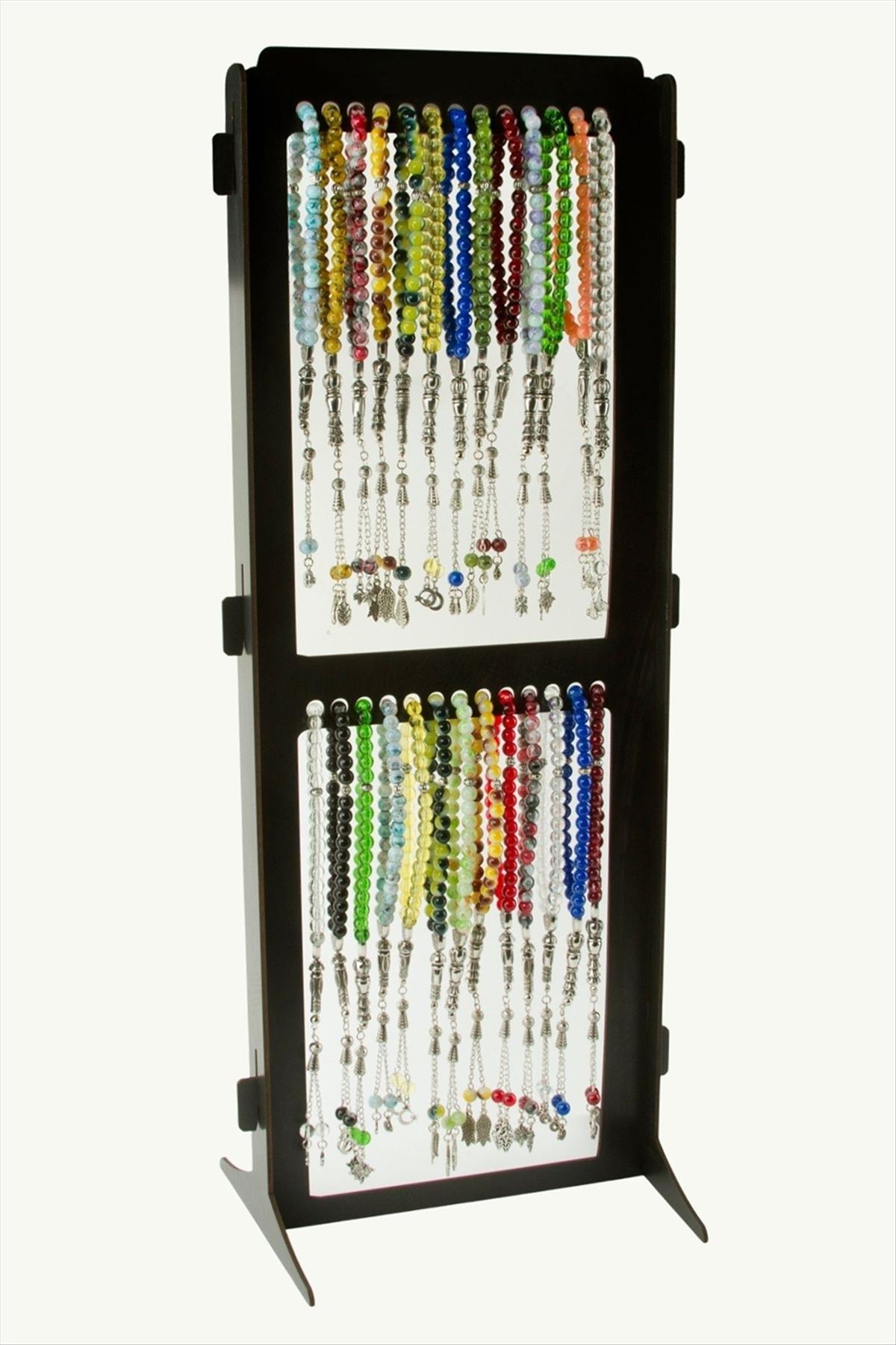 Ahşap Standlı Cam Tesbih 26 Adet