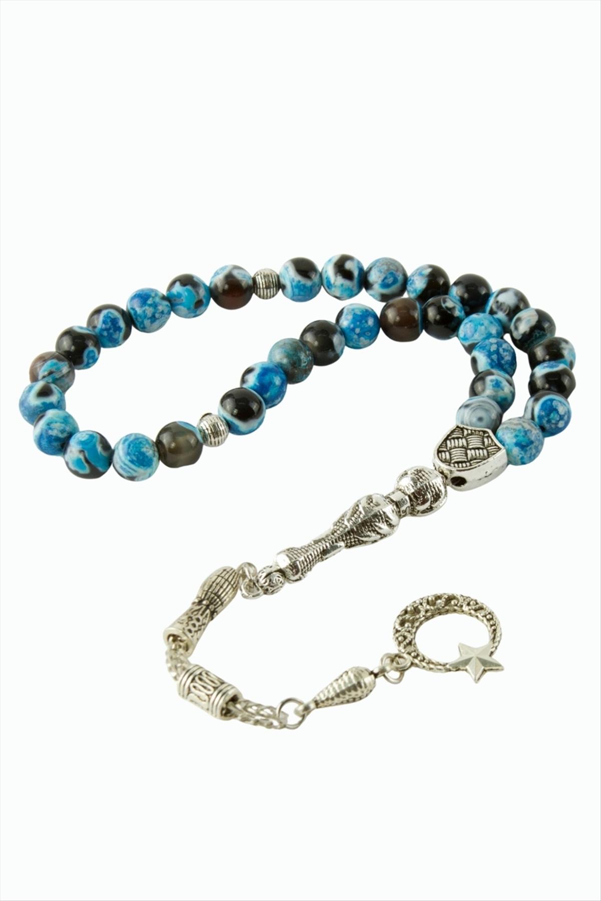 Akik Doğaltaş Tesbih 8 mm