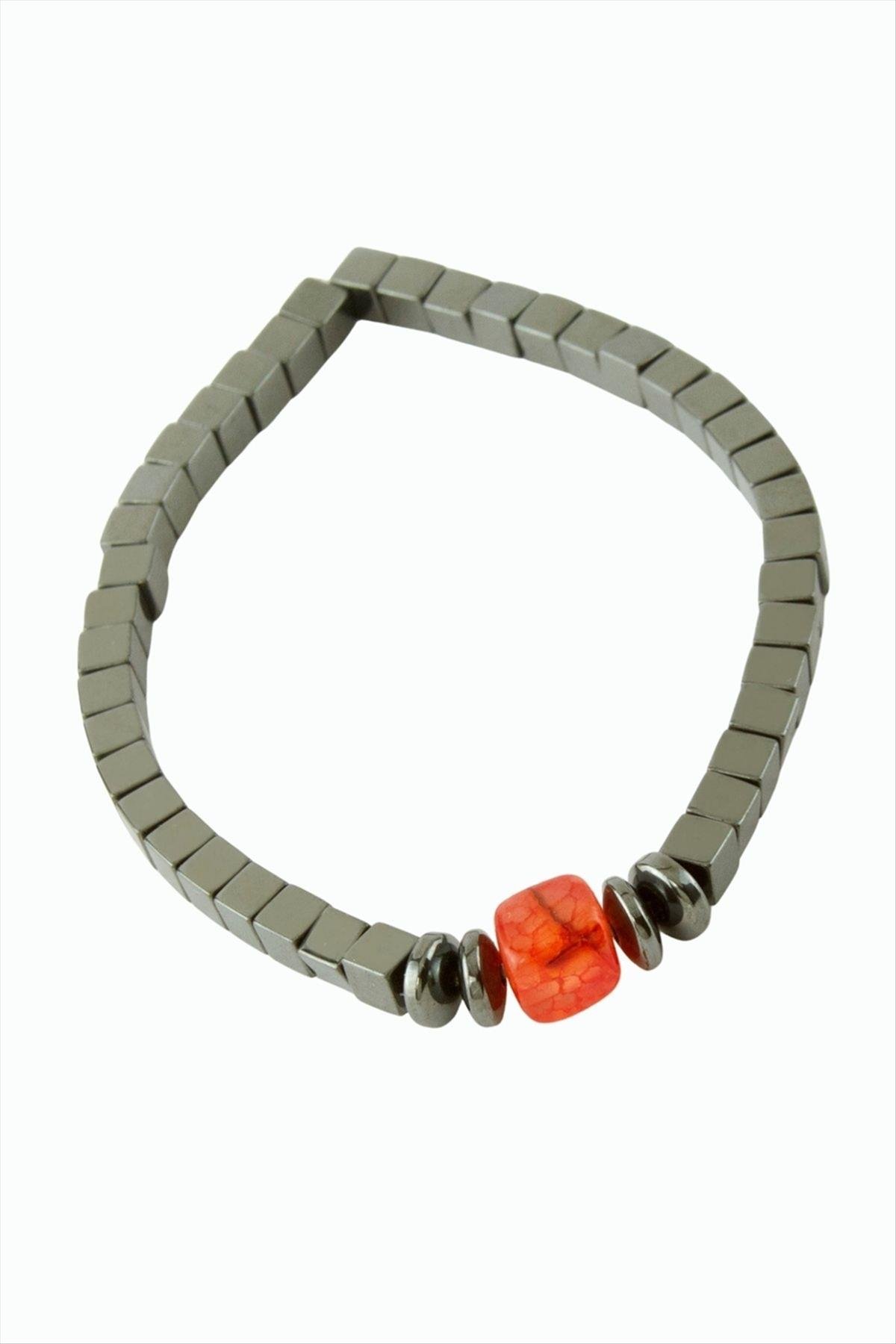 Akik Hematit Doğaltaş Bileklik