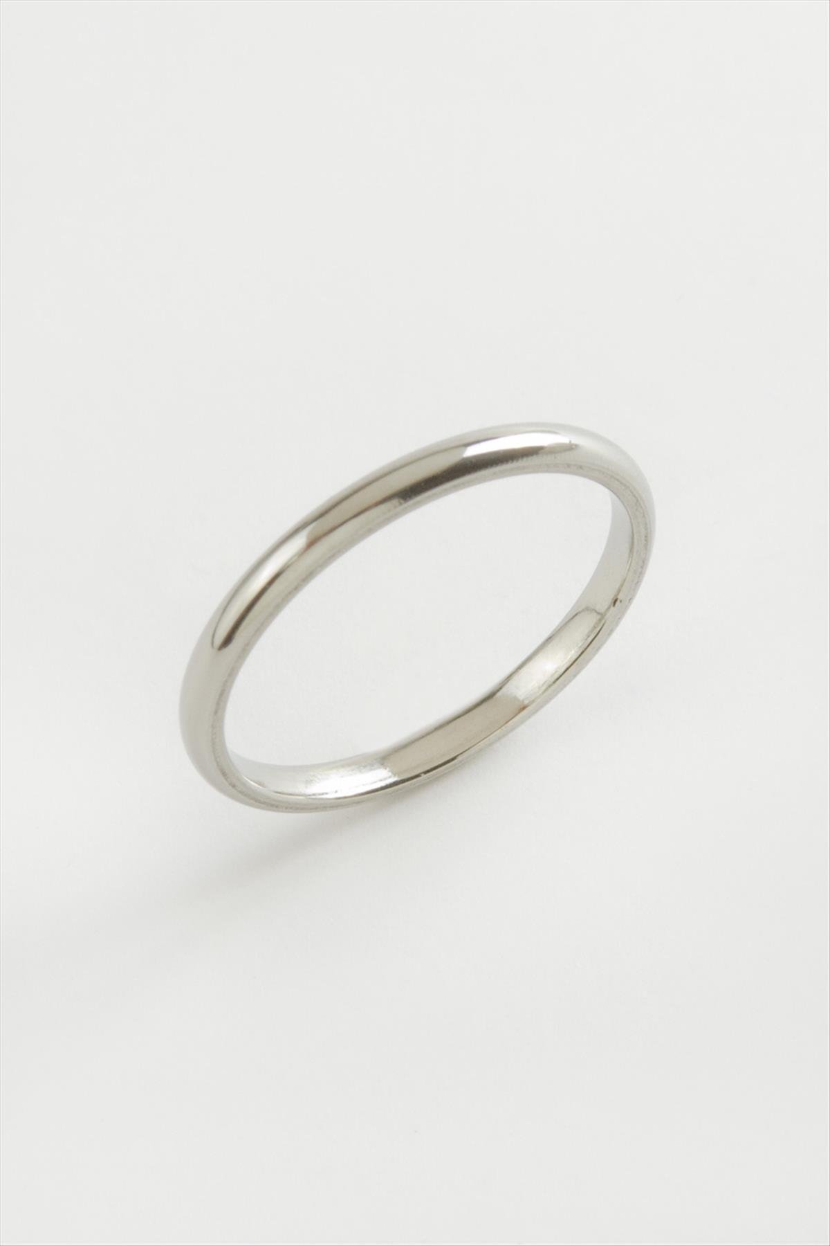 Alyans Lüks Çelik Yüzük 2 mm