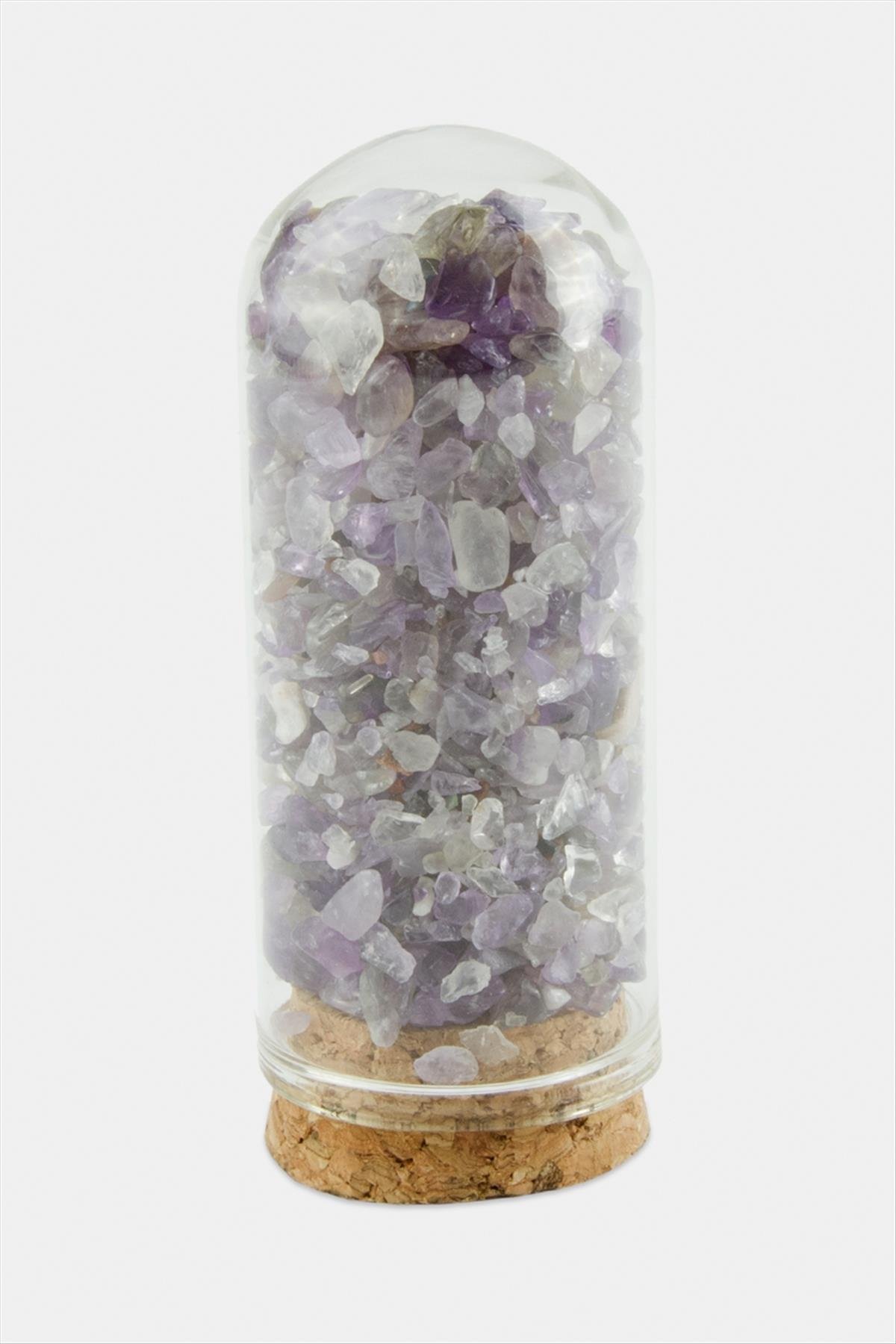 Ametist Taşı Cam Şişe Biblo