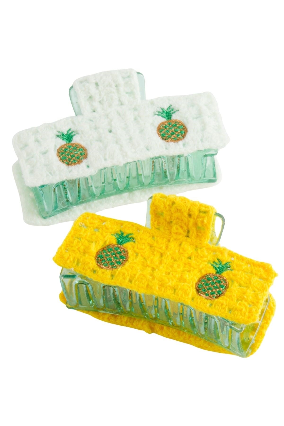 Ananas Örgülü Mandal Toka 8 cm