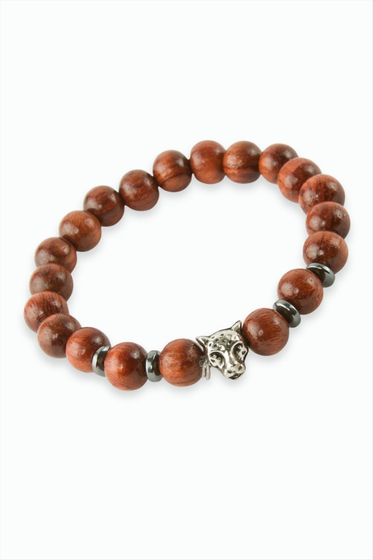 Aslan Bambu Ahşap Bileklik 8 mm