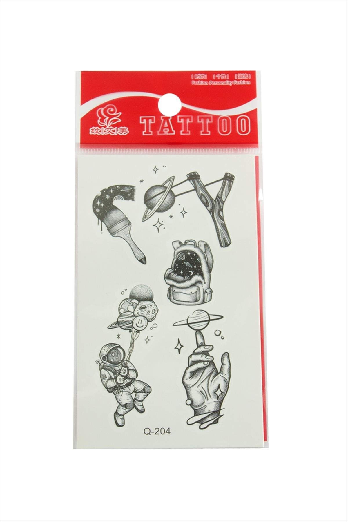 Astronot Tattoo Dövme Sticker