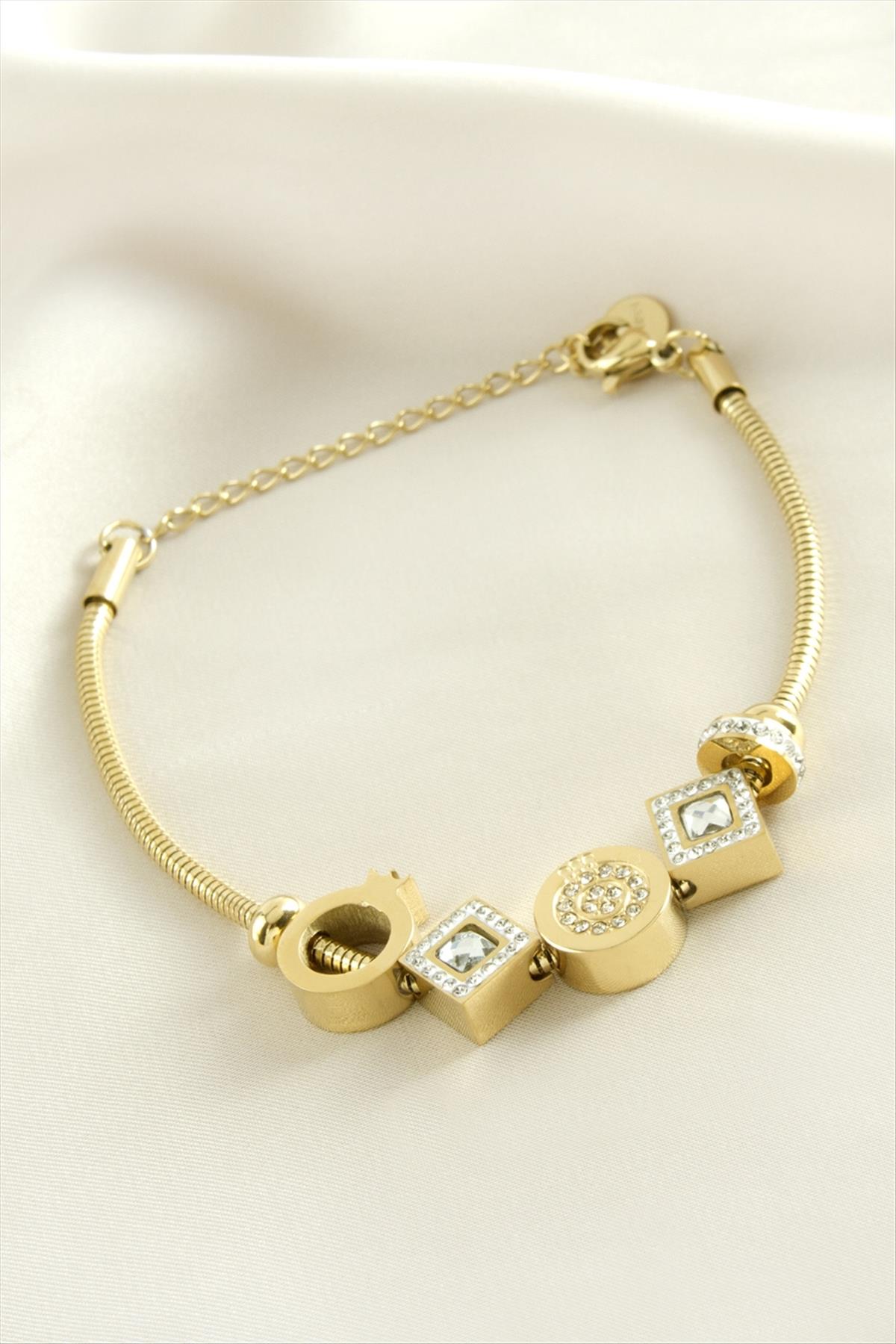 Ay Yıldız Lüks Çelik Bileklik