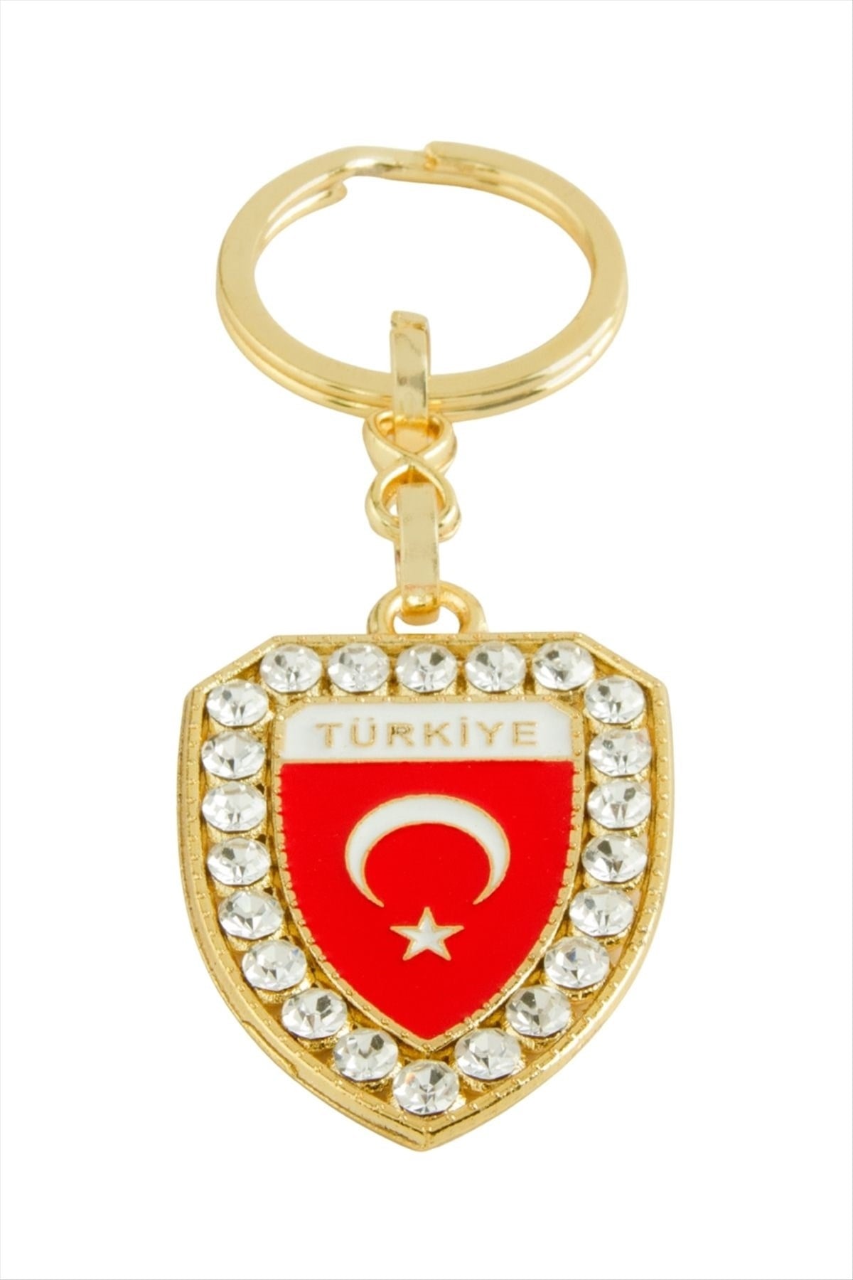 Ay Yıldız Taşlı Anahtarlık