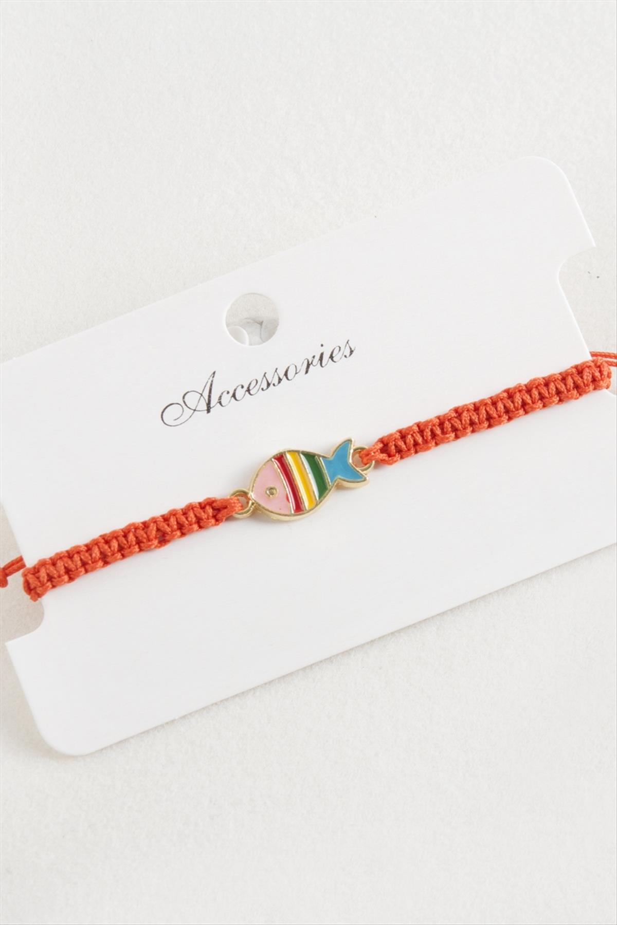 Balık Makrome Örgülü Bileklik