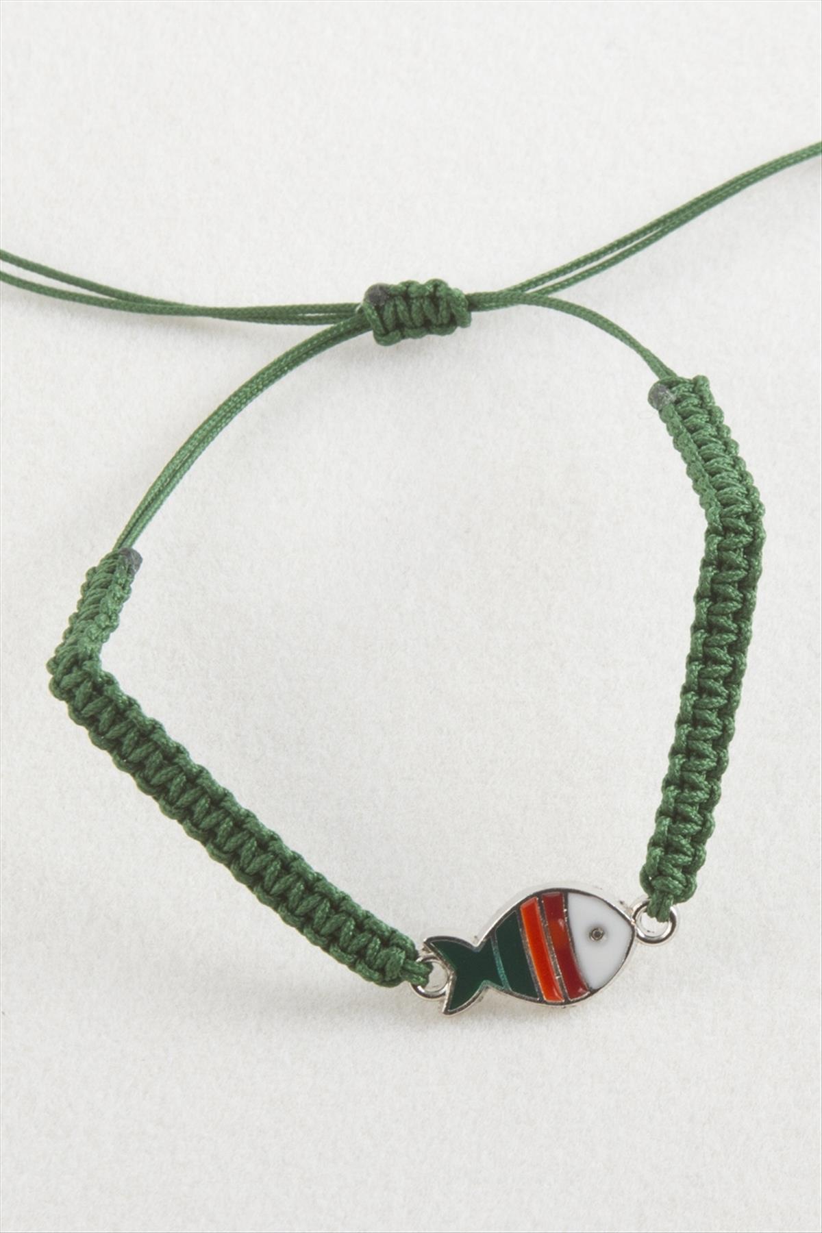 Balık Makrome Örgülü Bileklik