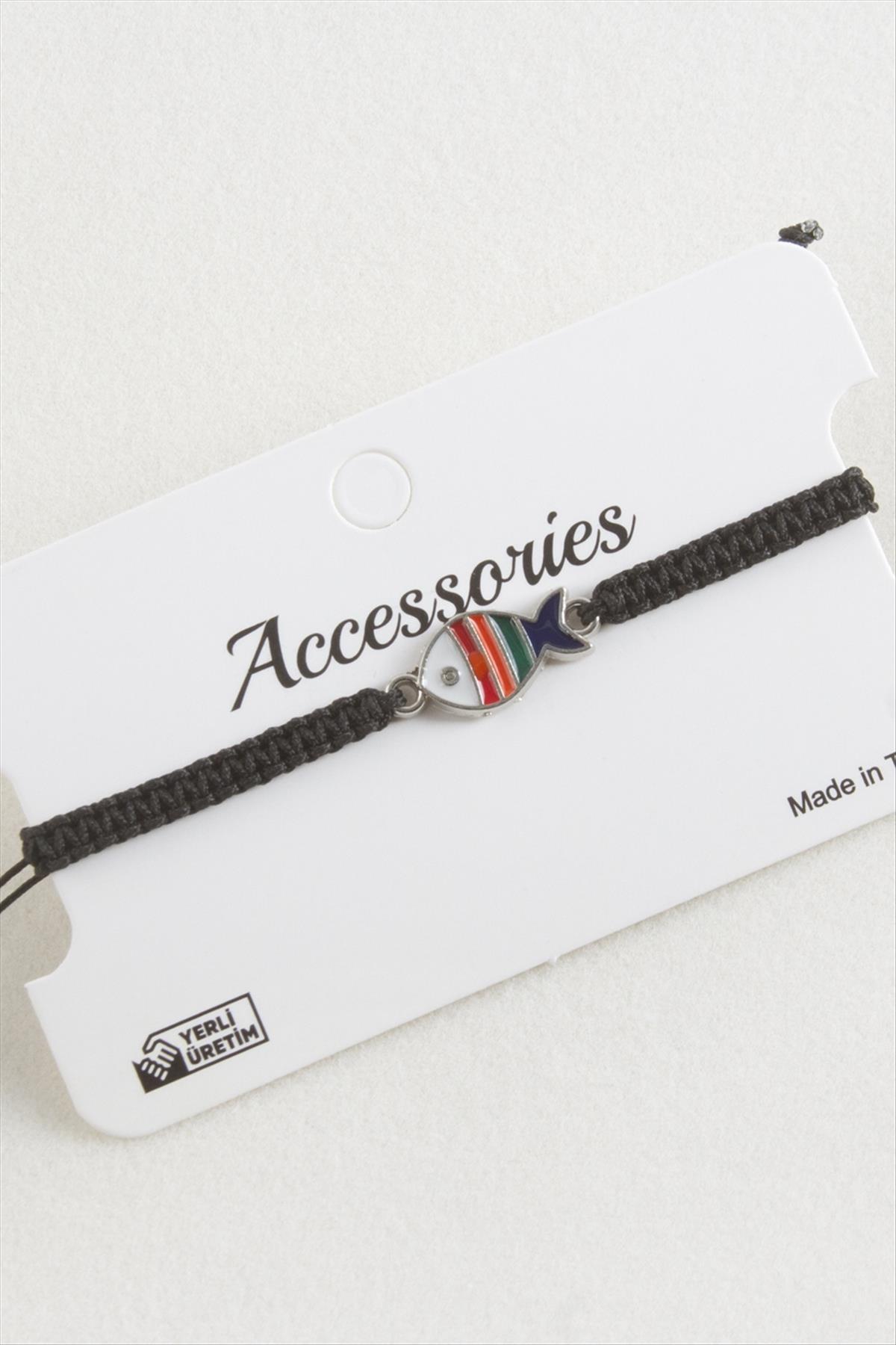 Balık Makrome Örgülü Bileklik