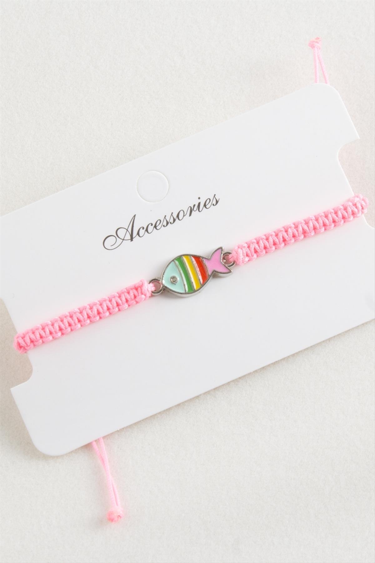 Balık Makrome Örgülü Bileklik