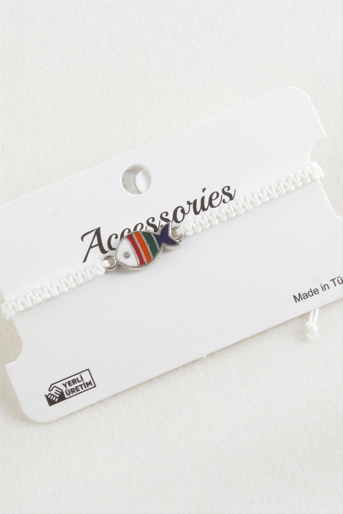 Balık Makrome Örgülü Bileklik