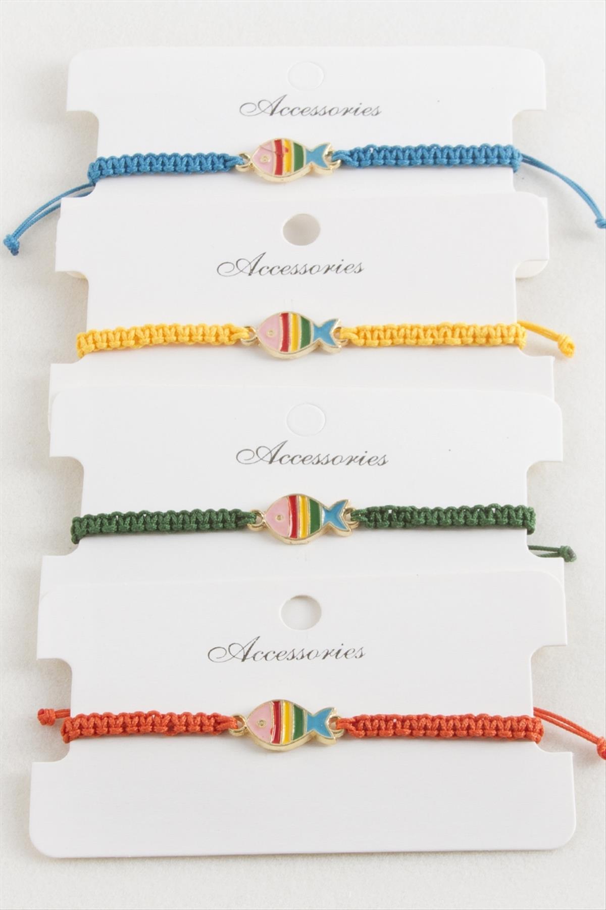 Balık Makrome Örgülü Bileklik