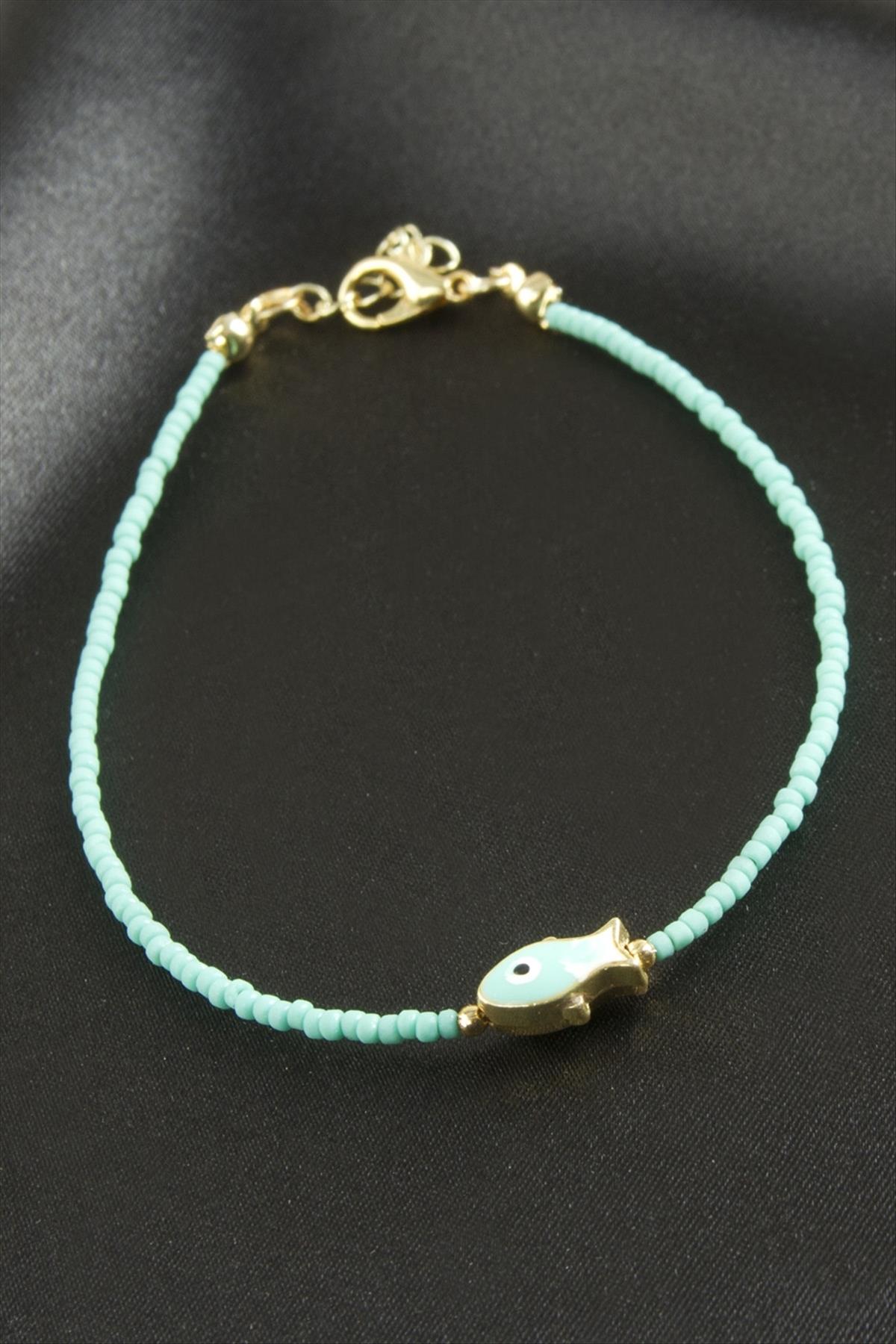 Balık Mineli Miyoki Boncuk Bileklik