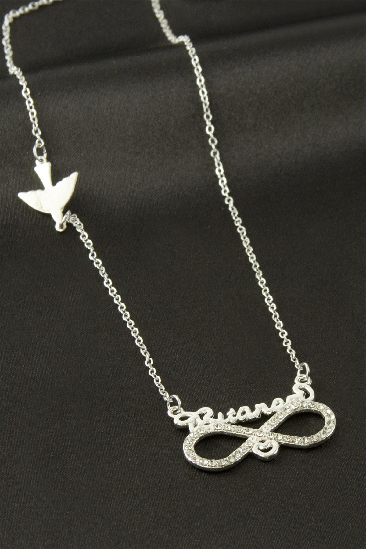 Bitanem Yazılı Sonsuzluk Şans Kolye