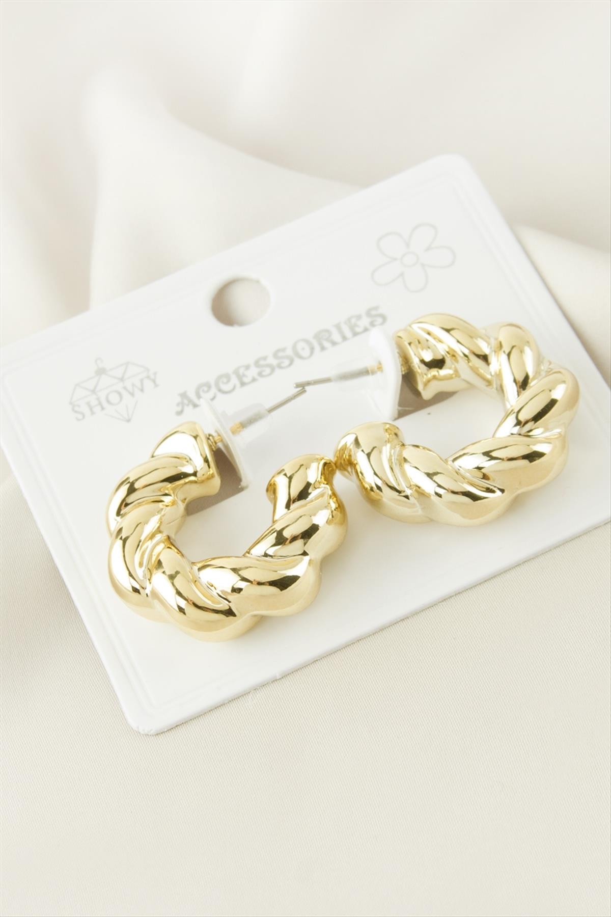 Burgulu Plastik Küpe