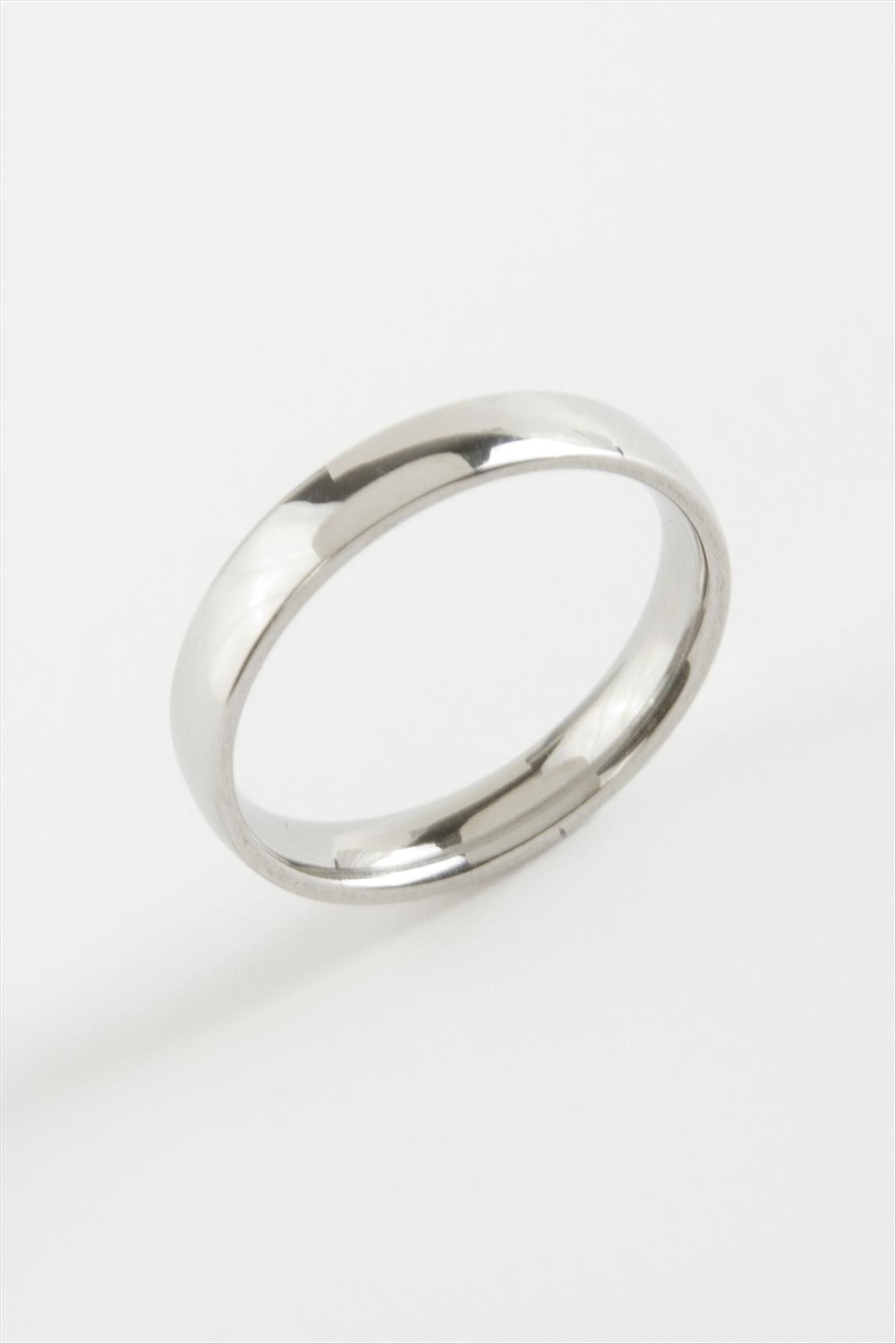 Çelik Alyans Yüzük 4 mm